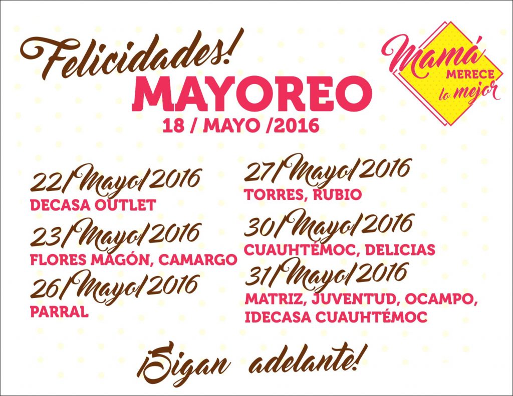 FELICITACIONES MAYO BLOG